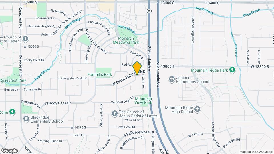 13863 Kessler Peak Dr Map and Location Details