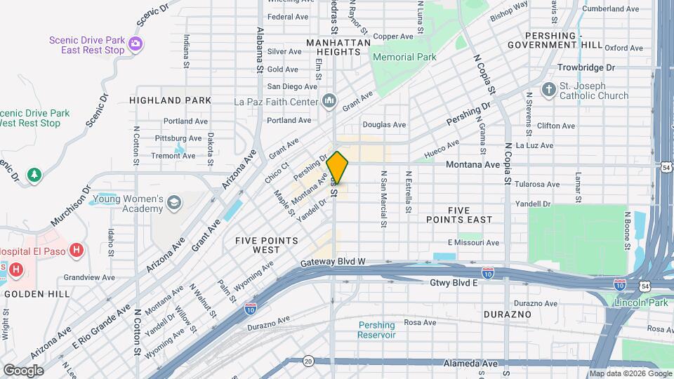 816 N Piedras St Mapa y Detalles de la Ubicación