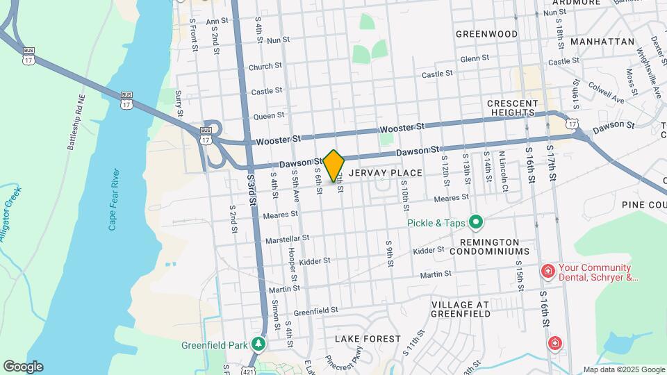 616 Wright St Map and Location Details