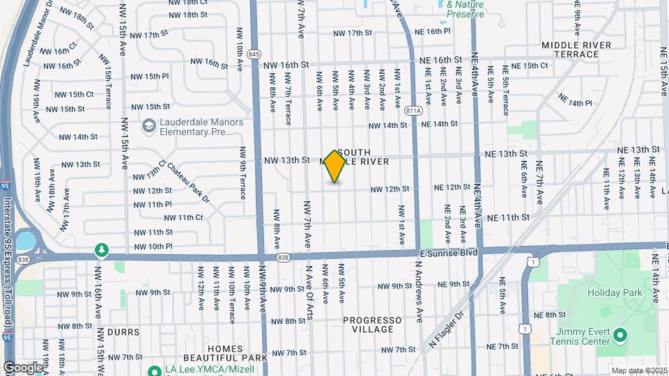1201 NW 5th Ave, Unit 1 Map and Location Details