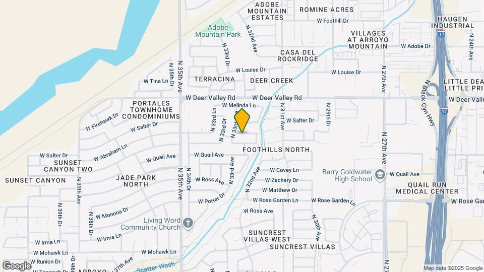 3233 W Abraham Ln Map and Location Details
