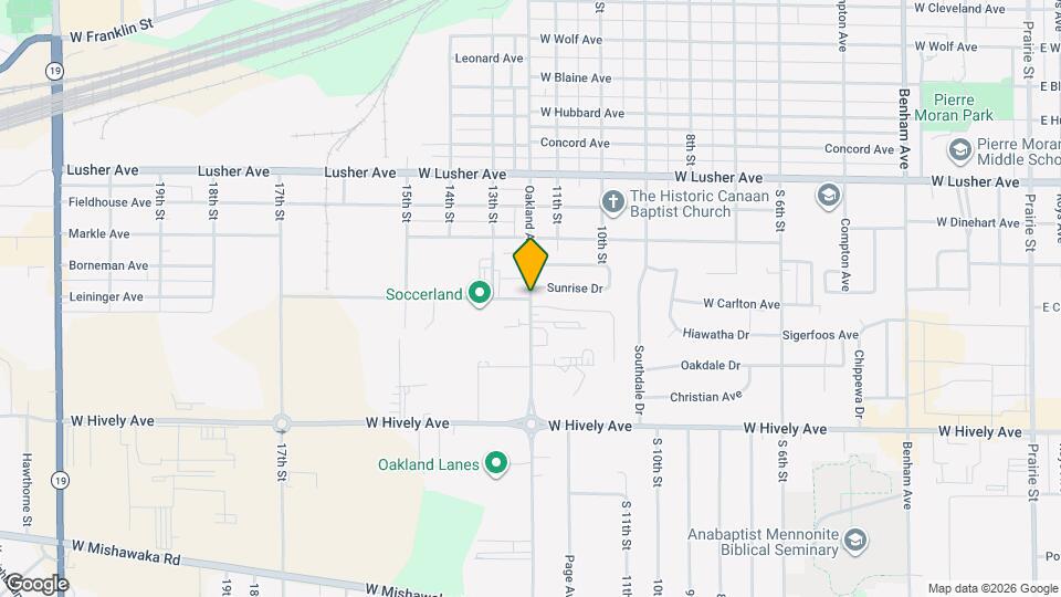 Oaklawn Apartments Map and Location Details