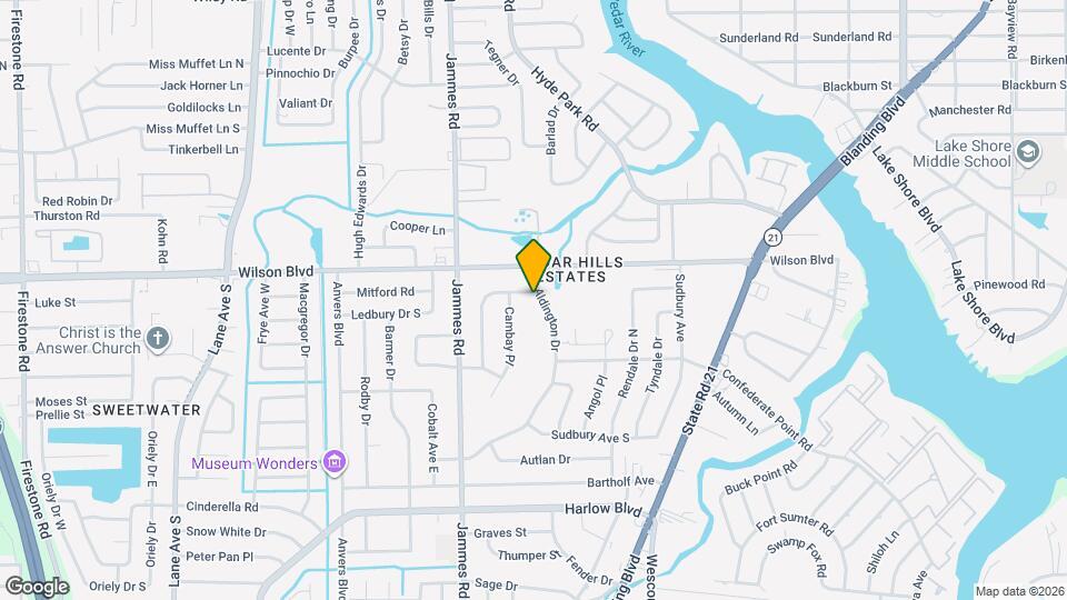 3607 Colebrooke Dr Map and Location Details
