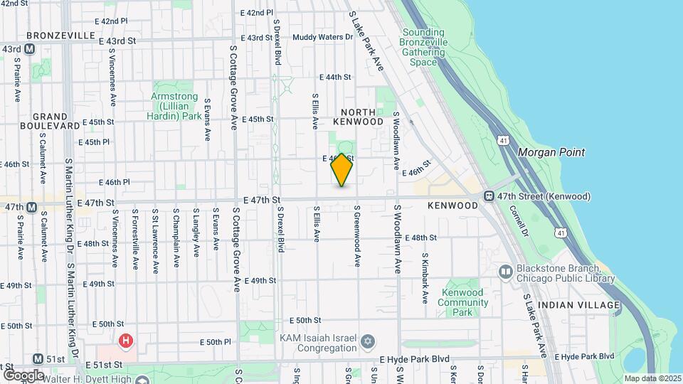1034-1036 E 47th St Map and Location Details