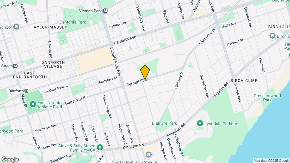 2511 Gerrard St E Map and Location Details