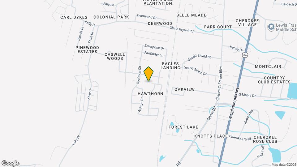 1501 Woodcrest Cir Map and Location Details