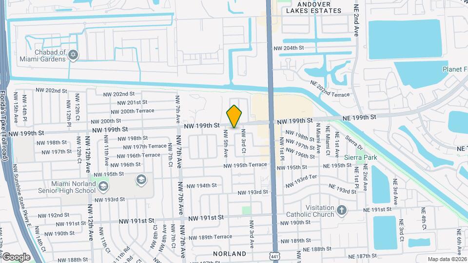 401 NW 198th St Map and Location Details