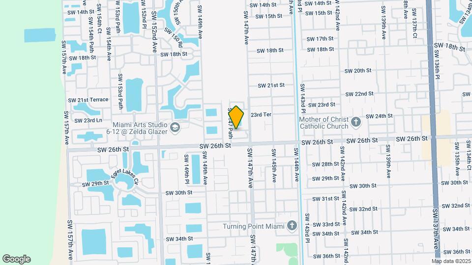 14754 SW 25th St Map and Location Details