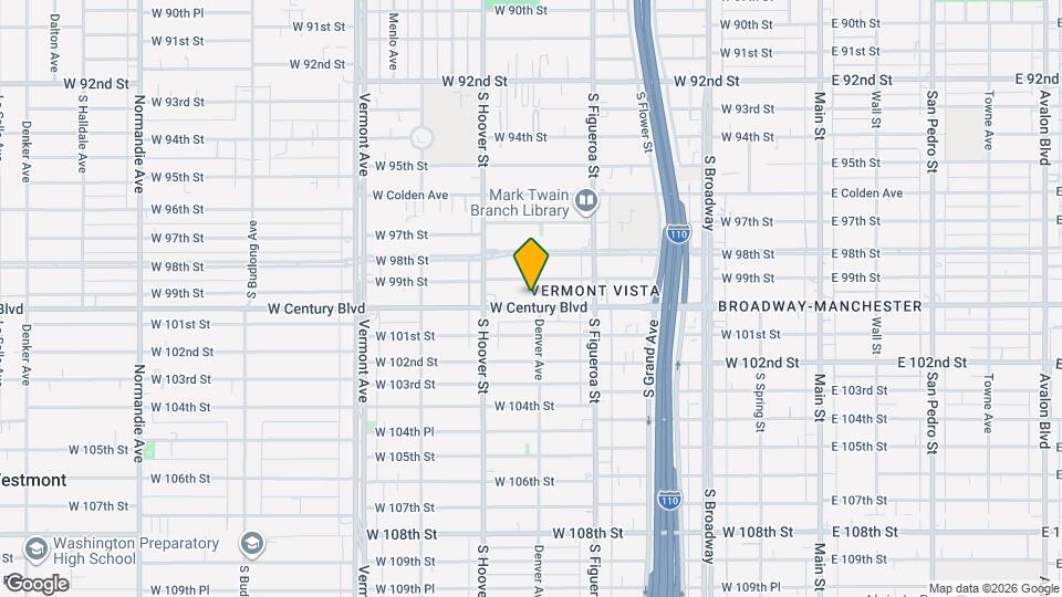 607 W Century Blvd Map and Location Details