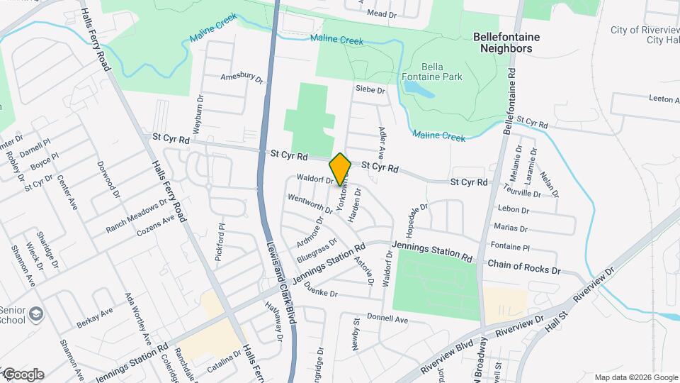 9427 Yorktown Dr Map and Location Details