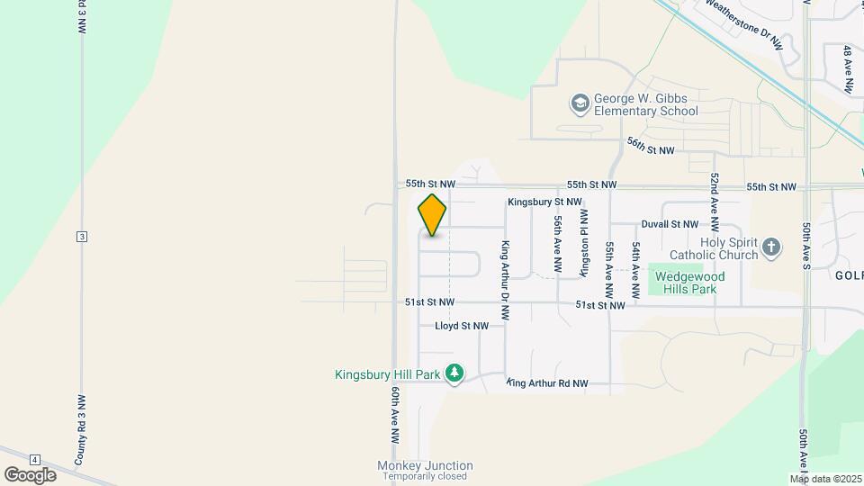 5911 Excalibur Ct NW Map and Location Details