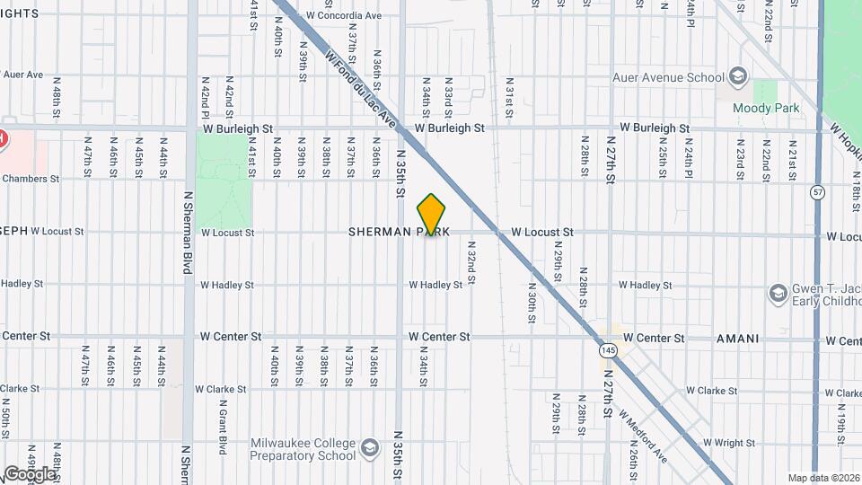 2866 N 34th St Map and Location Details