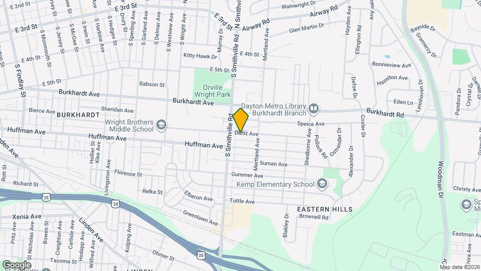 1626 Darst Ave Map and Location Details