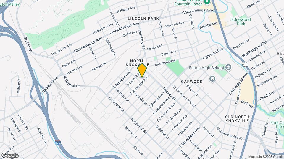 411 E Springdale Ave Map and Location Details