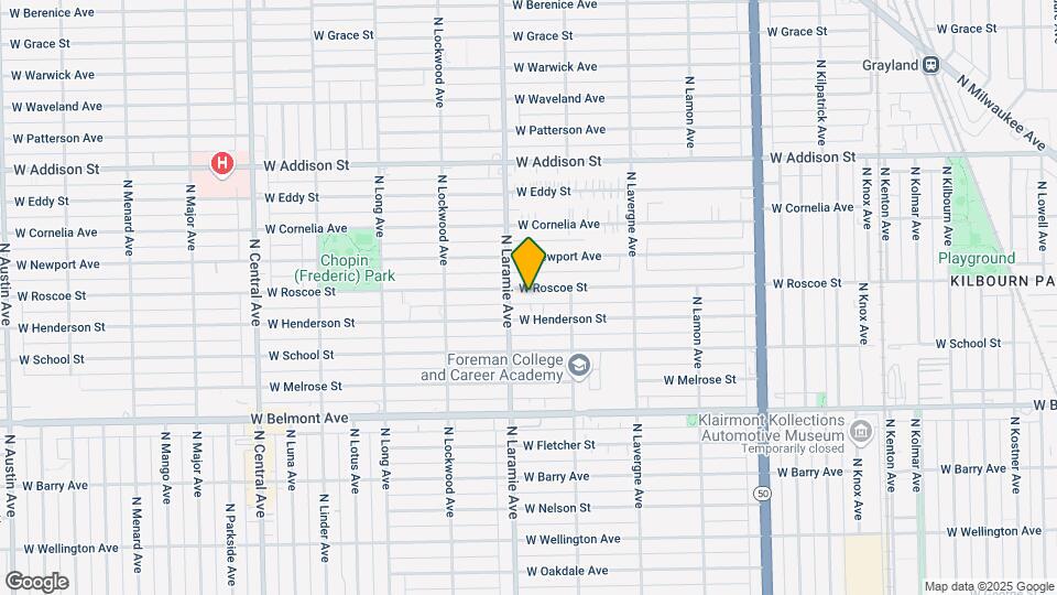 5141 W Roscoe St, Unit 1R Map and Location Details