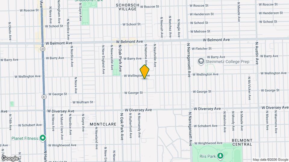 2940 N Natoma Ave Map and Location Details