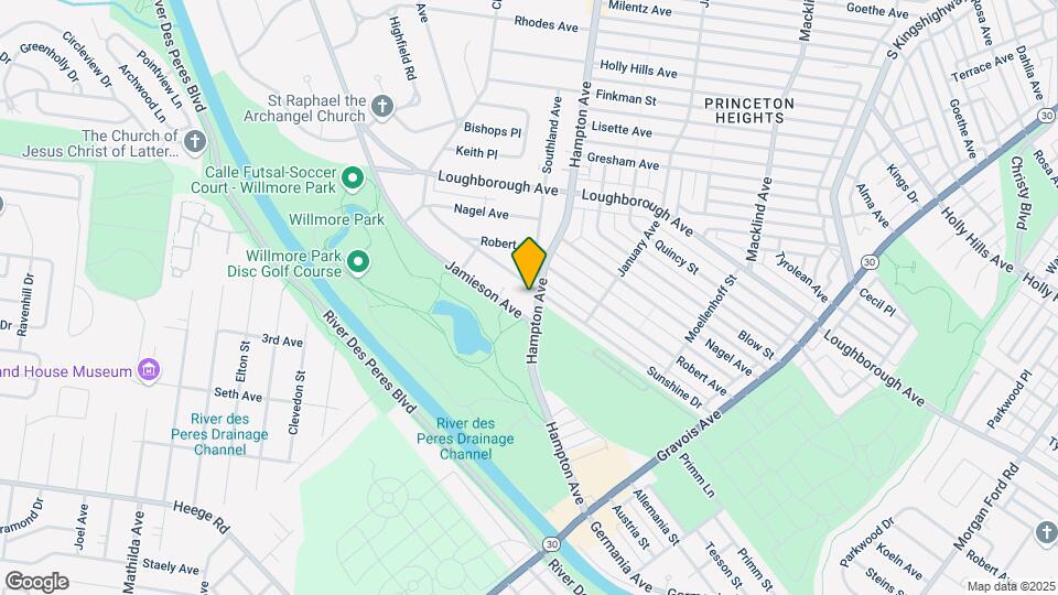 7201 Hampton Ave Mapa y Detalles de la Ubicación
