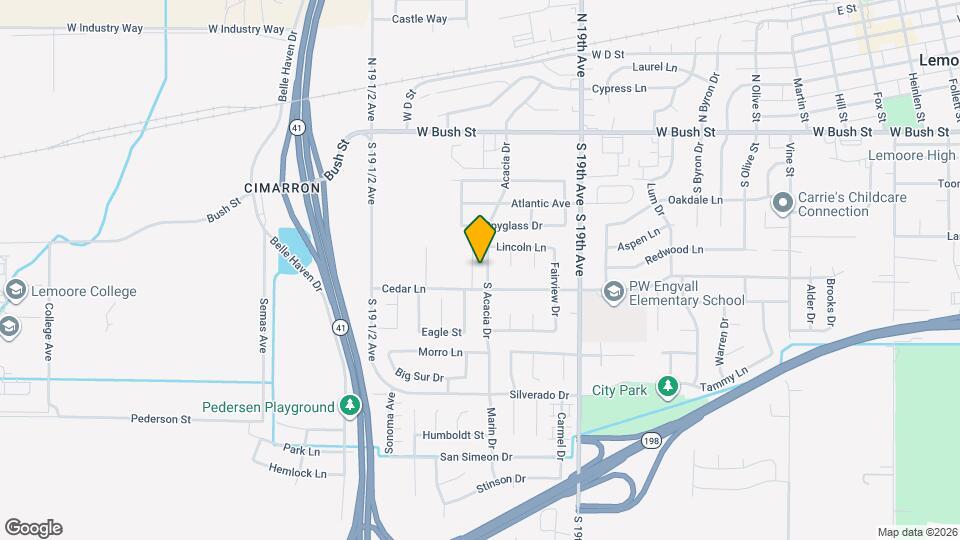 385 S Acacia Dr Map and Location Details
