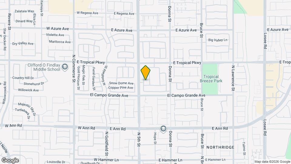 5842 N Buckwood Mote St Map and Location Details