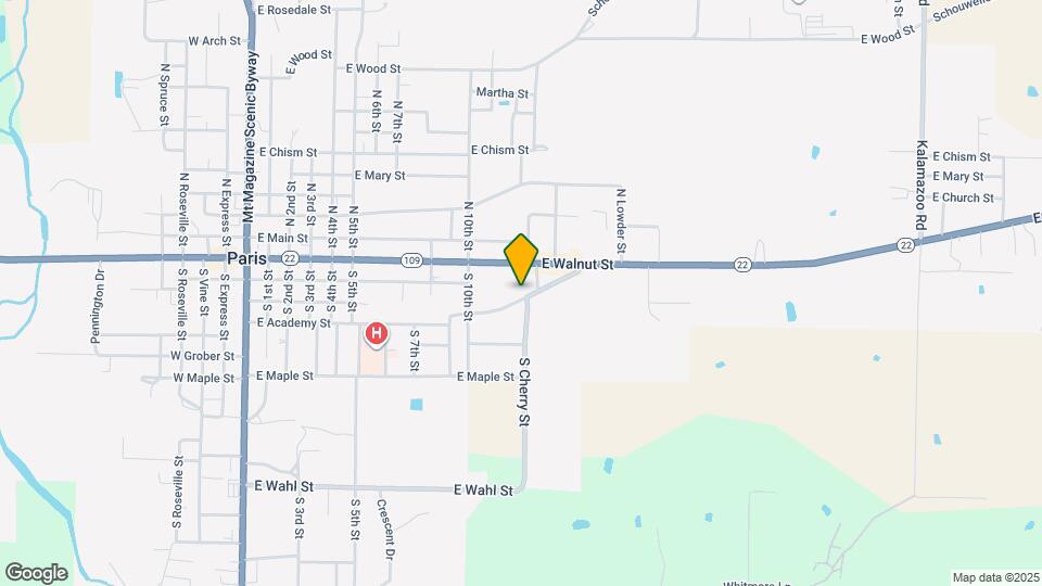 1116 E Academy St Map and Location Details