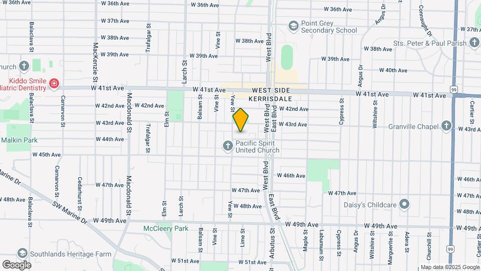 2183 West 44th Map and Location Details