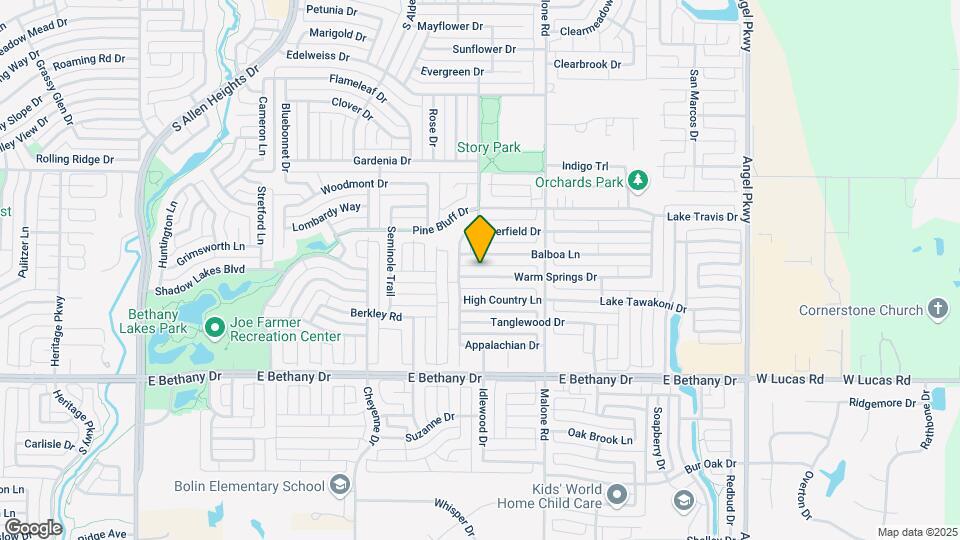 1507 Warm Springs Dr Map and Location Details