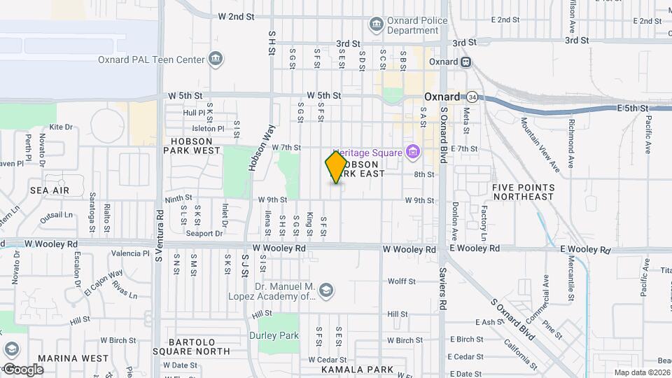 841 S E St Map and Location Details