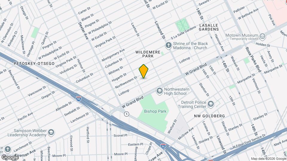 3012 Lothrop Mapa y Detalles de la Ubicación