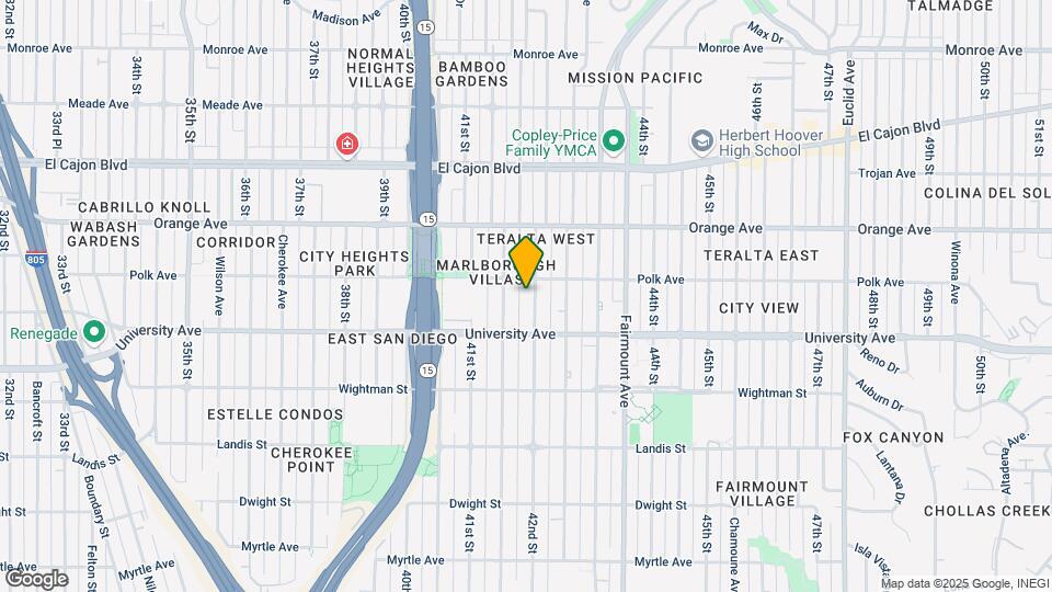 42nd Street Apartments Map and Location Details