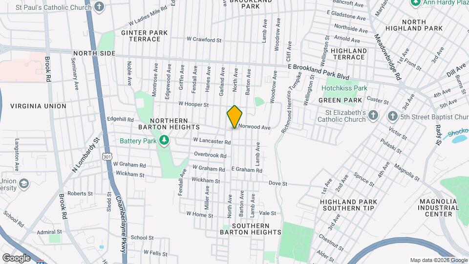 2615 North Ave Map and Location Details