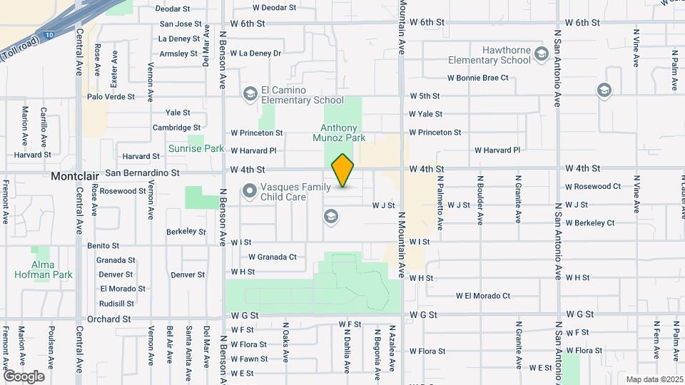 1235 W Rosewood Ct Map and Location Details