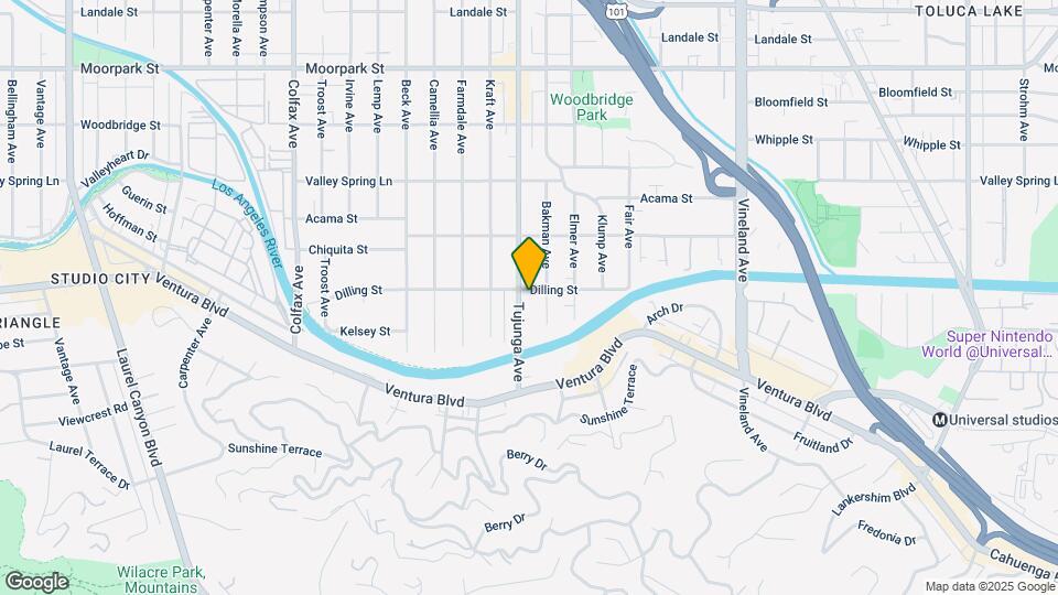 4122 Tujunga Ave Map and Location Details