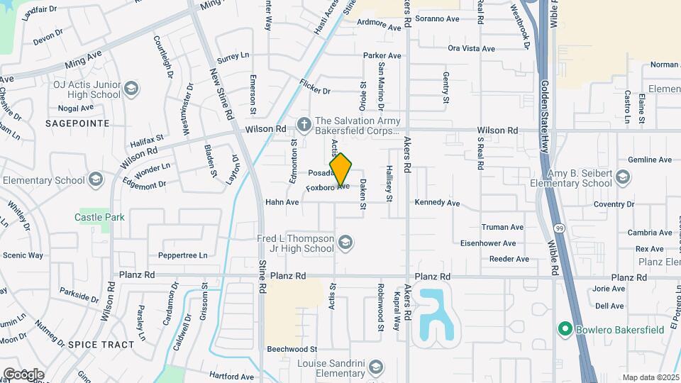 4413 Foxboro Ave Map and Location Details