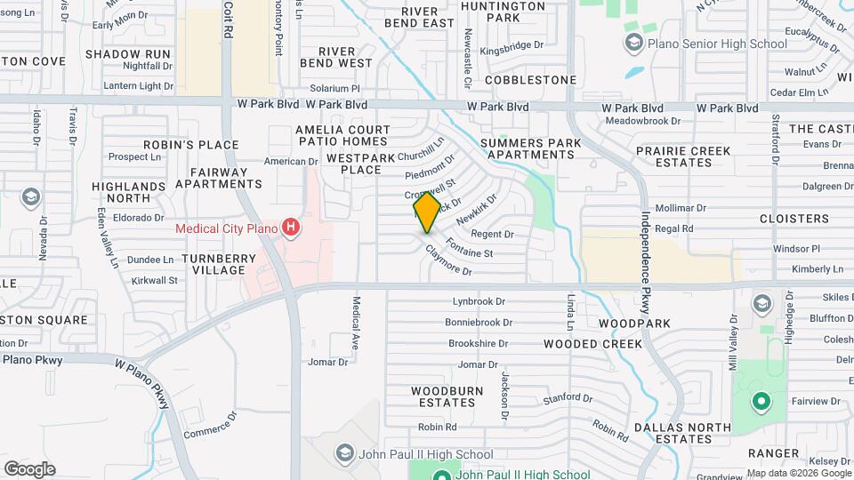 3513 Claymore Dr Map and Location Details