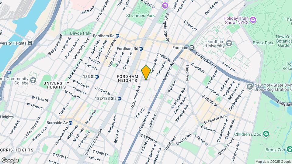 2345 Tiebout Ave Mapa y Detalles de la Ubicación