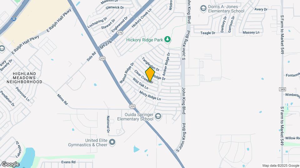 2925 Clear Creek Dr Mapa y Detalles de la Ubicación