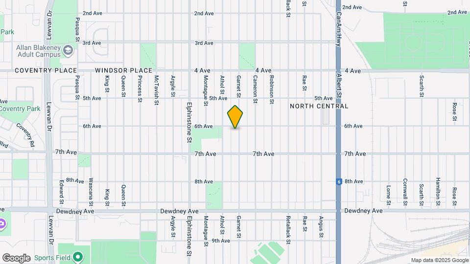 1218 Garnet St Map and Location Details