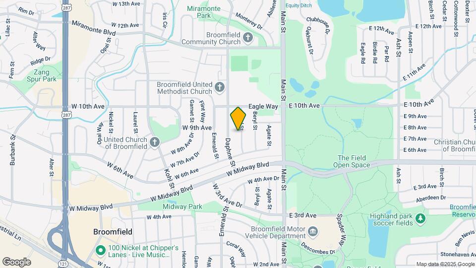 805 Coral St Map and Location Details
