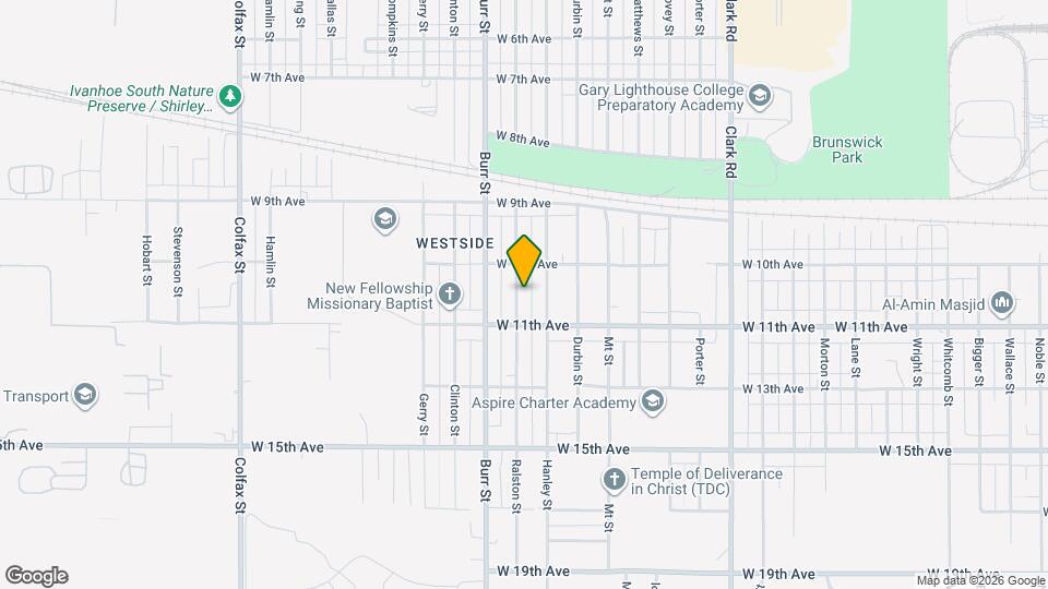 1047 Ralston St Mapa y Detalles de la Ubicación