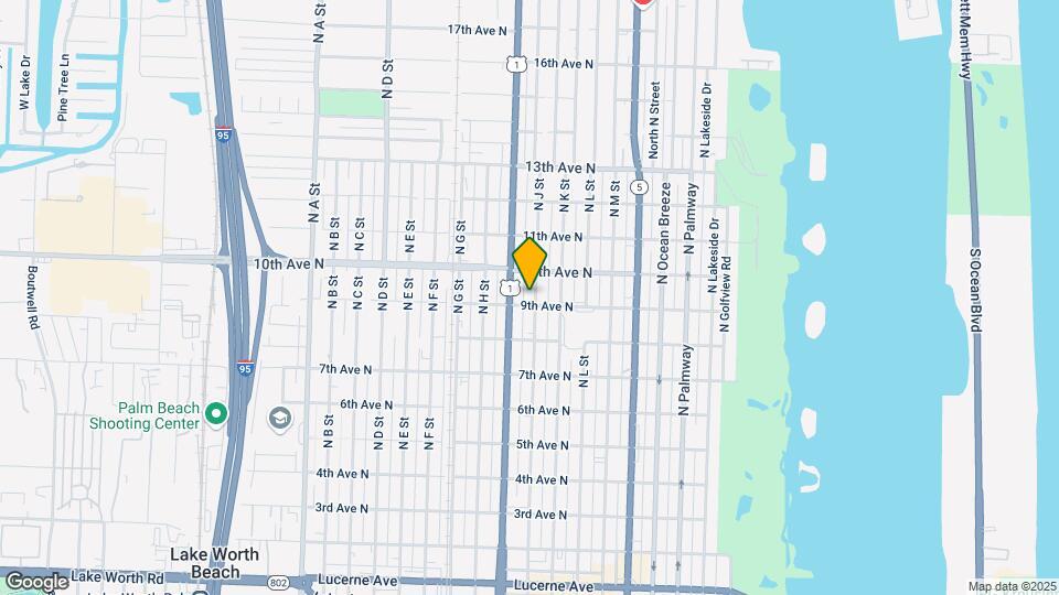 905 N J St Mapa y Detalles de la Ubicación