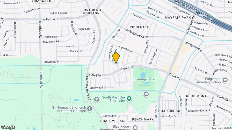 16210 Canaridge Dr Map and Location Details