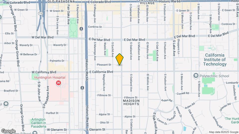 545 Los Robles Ave Map and Location Details