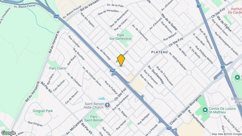 727 De Norvège Av Map and Location Details