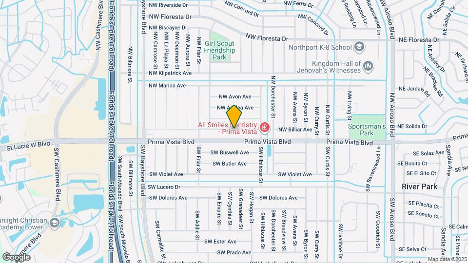 534 NW Billiar Ave Map and Location Details