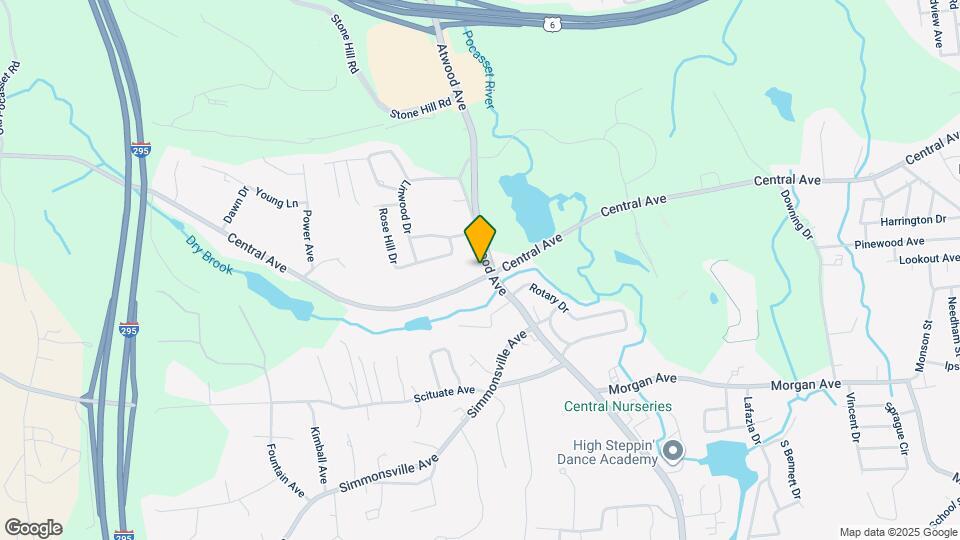 411 Central Ave Map and Location Details