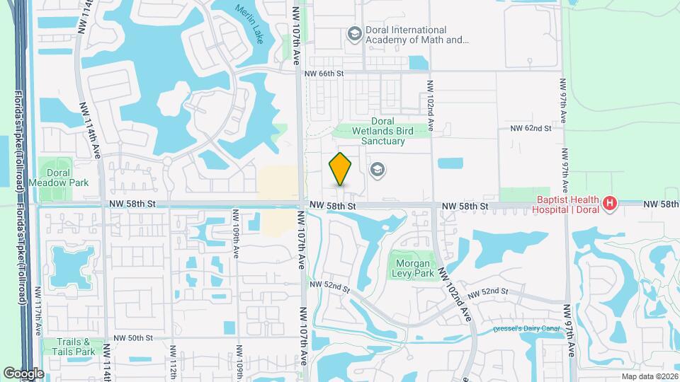 5880 NW 104th Path Map and Location Details