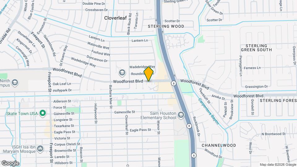 14516 Woodforest Blvd Map and Location Details