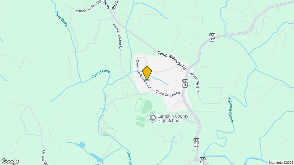 635 Cane Creek Valley Rd Map and Location Details