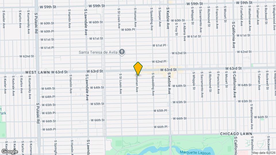 3359 W 63rd Pl Map and Location Details