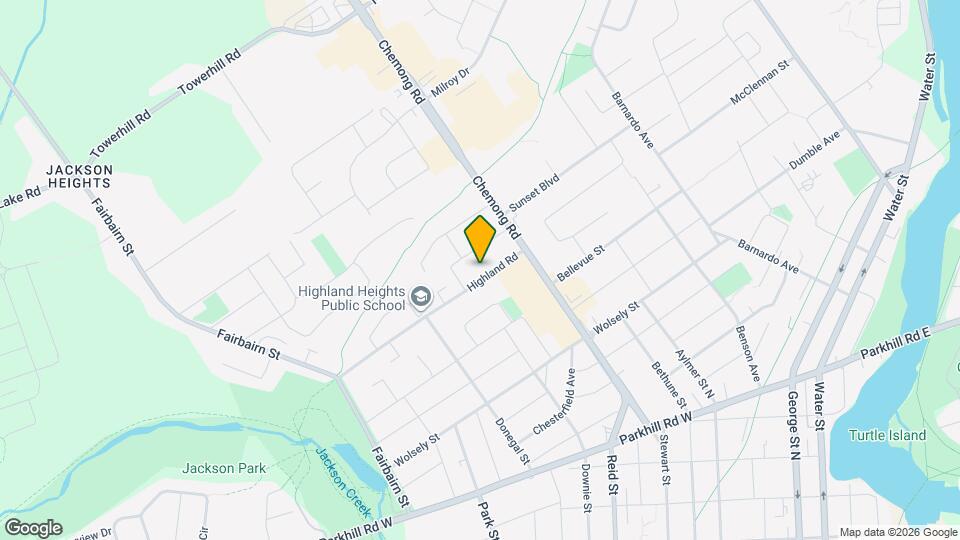 Highland Student Rental Map and Location Details